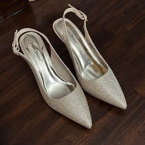 Pierre Dumas Glittering Gold Heels